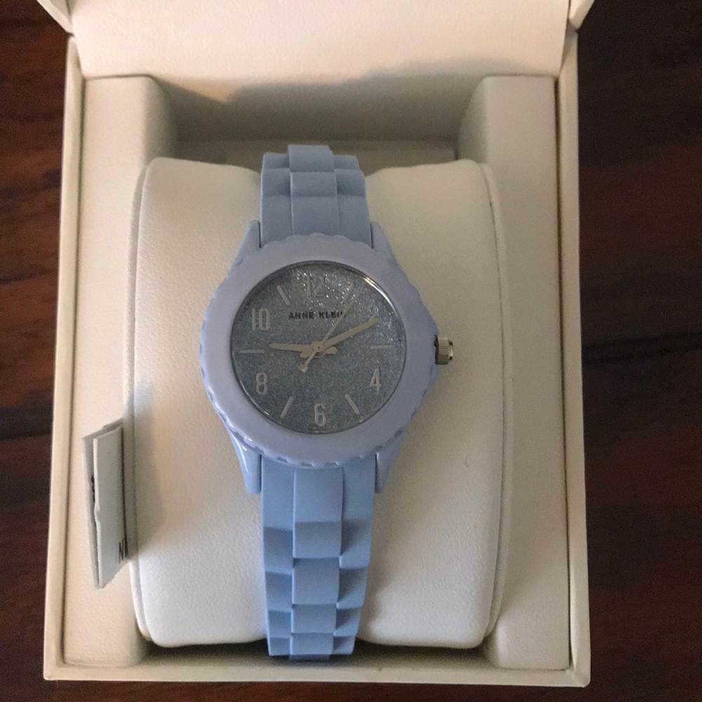 Blue Anne Klein watch